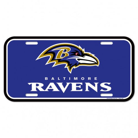 Ravens Plastic License Plate Tag