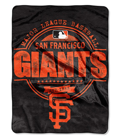 Giants Micro Raschel Throw Blanket 46x60 MLB