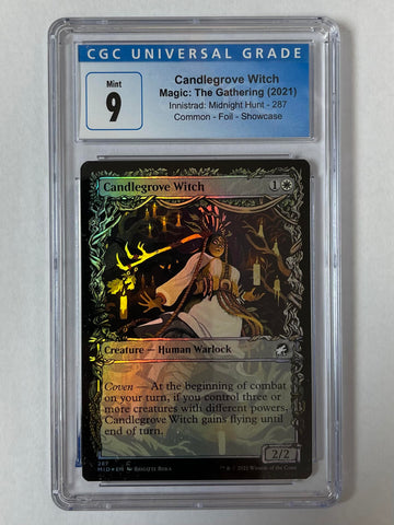 Magic the Gathering 2021 Candlegrove Witch CGC Graded 9 Midnight Hunt 287 Single Card