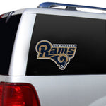 Rams Die-Cut Perforated Window Film Decal