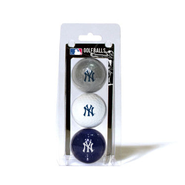 Yankees 3-Pack Golf Ball Clamshell