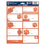 Clemson Gift Tag Sheet