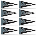 Raiders 8-Pack Mini Pennant Set 4x9