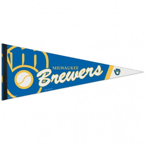 Brewers Triangle Pennant Premium Rollup 12"x30"