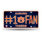 Auburn #1 Fan Metal License Plate Tag