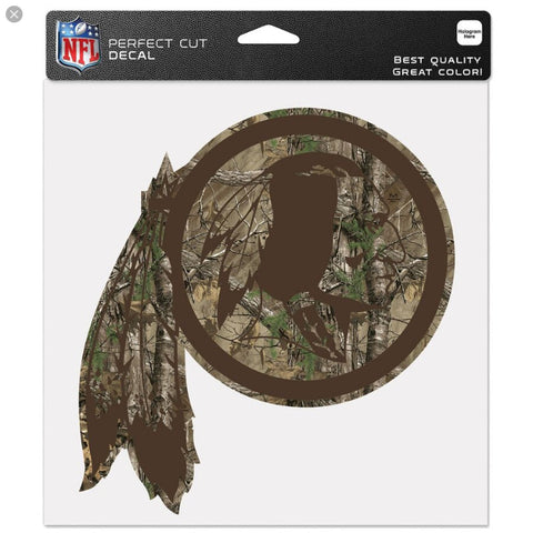 Redskins 8x8 DieCut Decal Color Camouflage