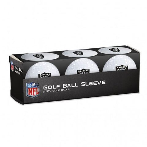 Raiders 3-Pack Golf Ball Set White