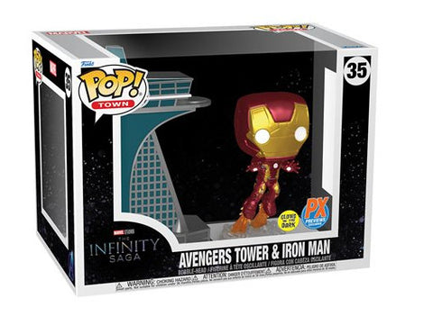 Funko Pop Vinyl Town - The Infinity Saga - Avengers Tower & Iron Man 35