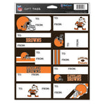 Browns Gift Tag Sheet