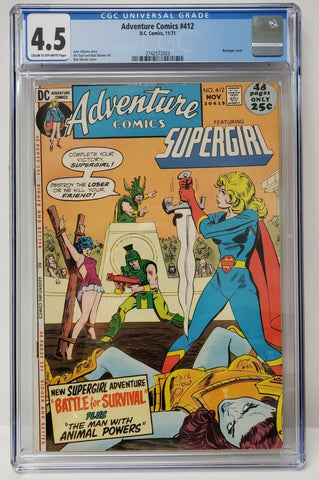Adventure Comics - Issue #412 Year 1971 - Cover A CGC Graded 4.5 - Comic Book