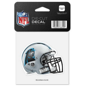 Panthers 4x4 Decal Helmet NFL