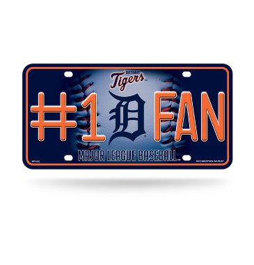 Tigers #1 Fan Metal License Plate Tag