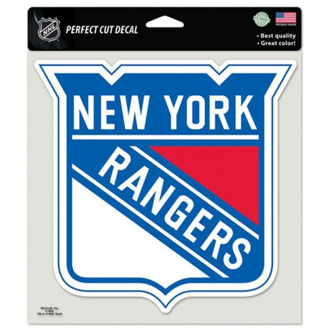 Rangers 8x8 DieCut Decal Color NHL