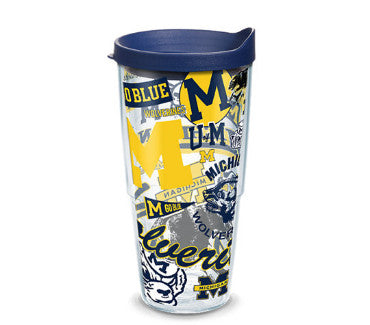 Michigan 24oz All Over Tervis w/ Lid