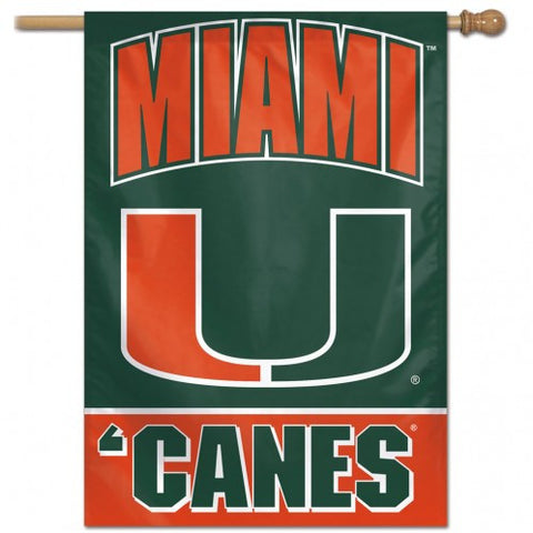 Canes Vertical House Flag 1-Sided 28x40