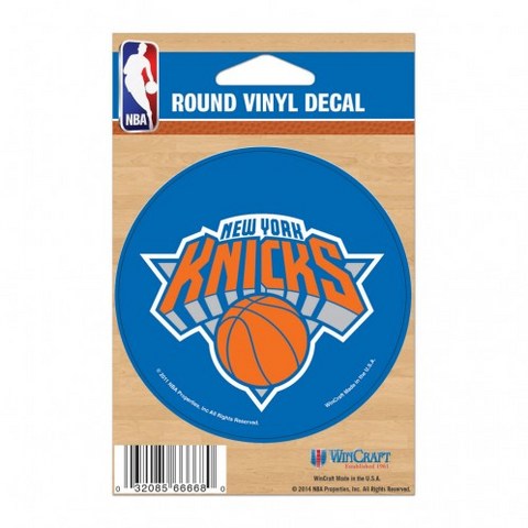 Knicks Round Sticker 3"
