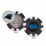 Panthers Golf Ball Marker w/ Poker Chip NFL