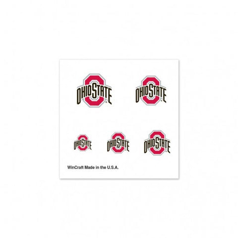 Ohio St Nail Tattoos 4-Pack