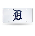 Tigers Laser Cut License Plate Tag Silver