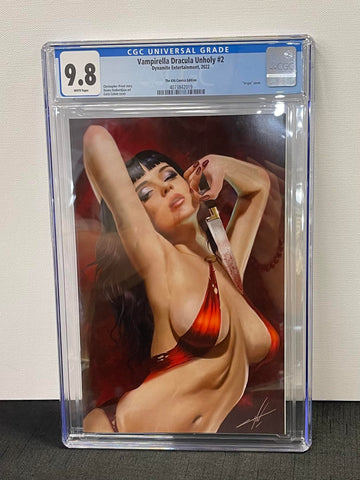 Vampirella Dracula Unholy Issue #2 616 Comics Virgin Edition Year 2022 CGC Graded 9.8 Comic Book