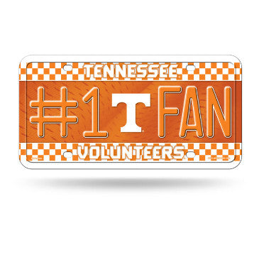 Tennessee #1 Fan Metal License Plate Tag