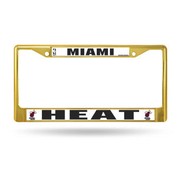 Heat Chrome License Plate Frame Color Gold