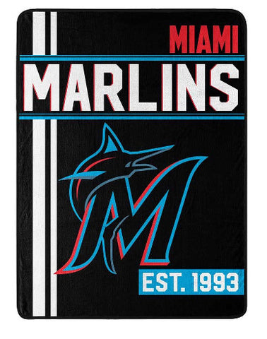 Marlins Micro Raschel Throw Blanket 46x60