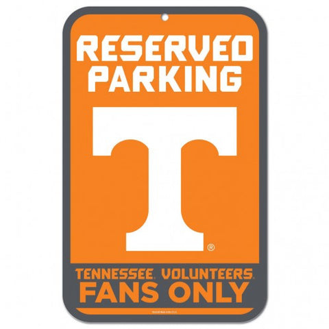 Tennessee Plastic Sign 11x17 Reserved Parking Orange
