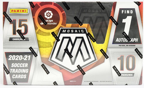 2020-21 Panini Mosaic La Liga Soccer Hobby Box