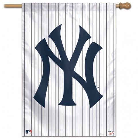 Yankees Vertical House Flag 1-Sided 28x40 Pinstripe