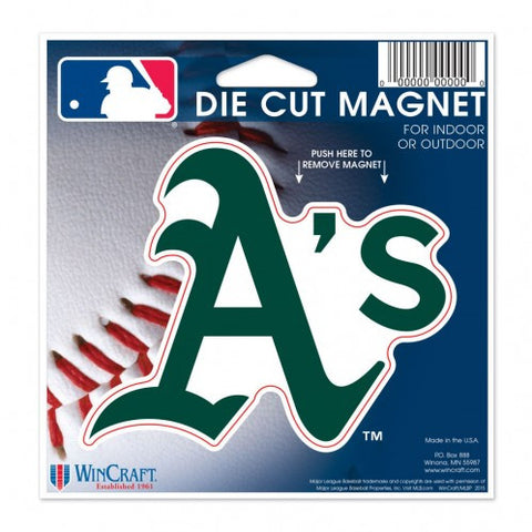 Athletics Die Cut Magnet 4.5 x 5 Logo