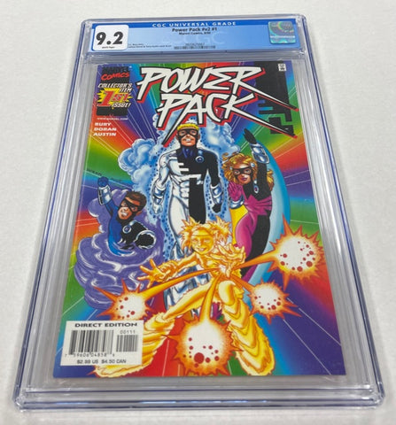 Power Pack Issue #v2 #1 Year 2000 CGC Graded 9.2 Comic