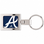 Braves Keychain Domed Square