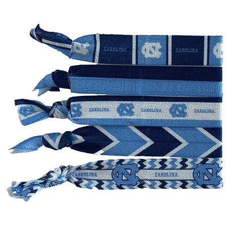 Tarheels 5-Pack Knotted Hair Tie Set