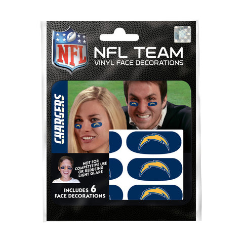 Chargers Vinyl Eye Face Decorations