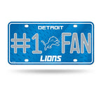 Lions #1 Fan Metal License Plate Tag