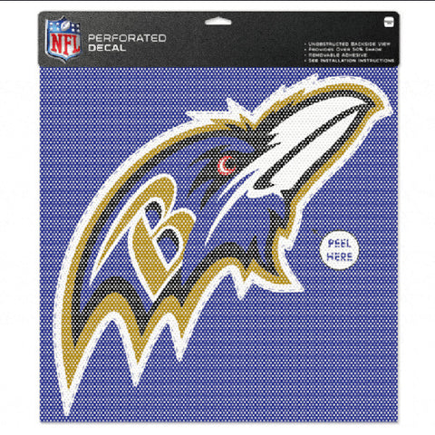 Ravens Perforated Decal 12x12