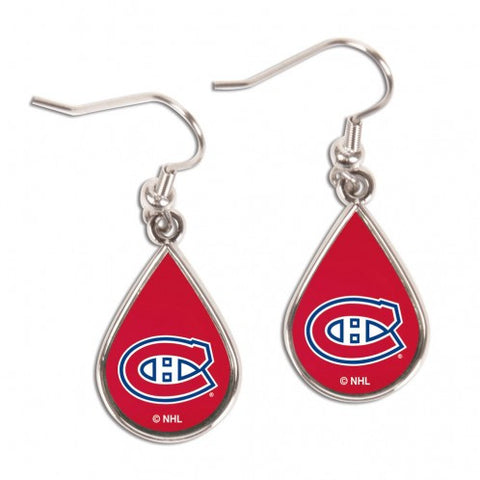 Canadiens Earrings Dangle Tear