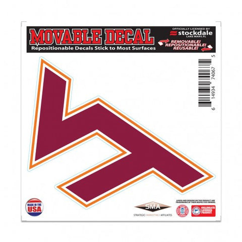 Virginia Tech 6x6 Decal Logo