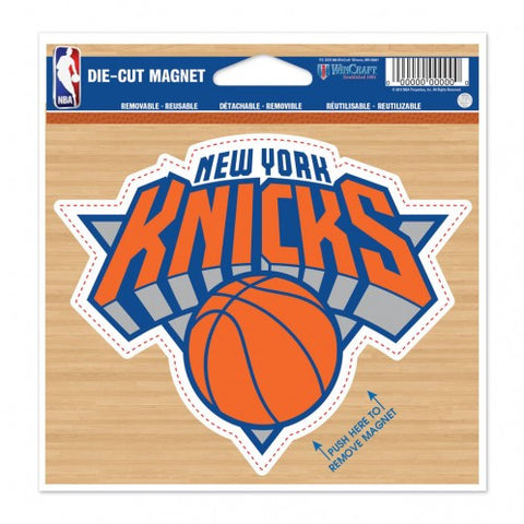 Knicks Die Cut Magnet 4.5 x 5 Logo
