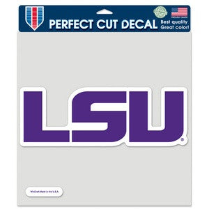 LSU 8x8 DieCut Decal Color Name