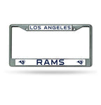 Rams Chrome License Plate Frame Silver