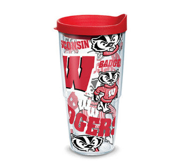 Wisconsin 24oz All Over Tervis w/ Lid
