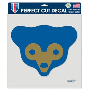 Cubs 8x8 DieCut Decal Color TB Face Logo