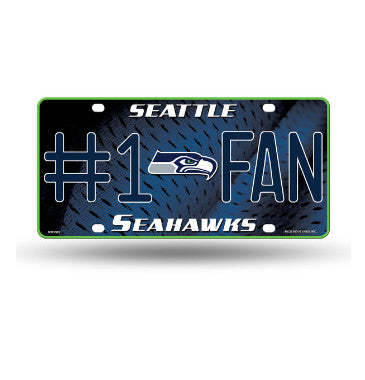 Seahawks#1 Fan Metal License Plate Tag