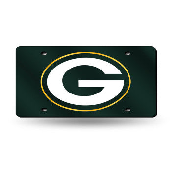 Packers Laser Cut License Plate Tag Color Green