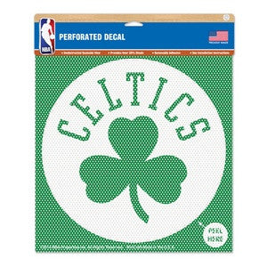 Celtics Perforated Decal 12x12
