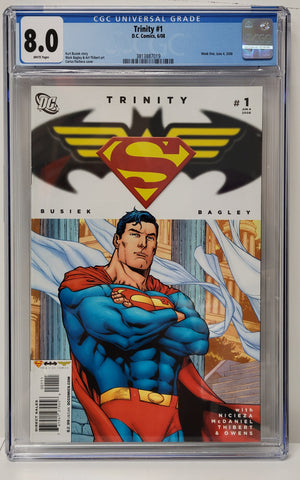 Trinity Issue #1 Year 2008 Week One CGC Graded 8.0 Comic Book