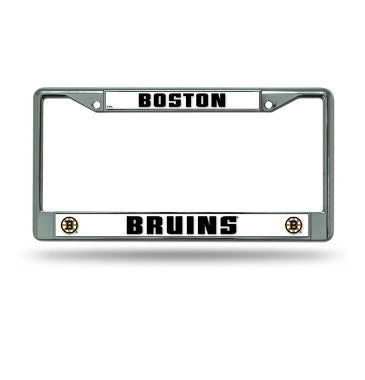 Bruins Chrome License Plate Frame Silver