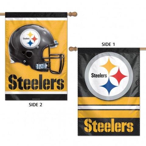 Steelers Vertical House Flag 2-Sided 28x40